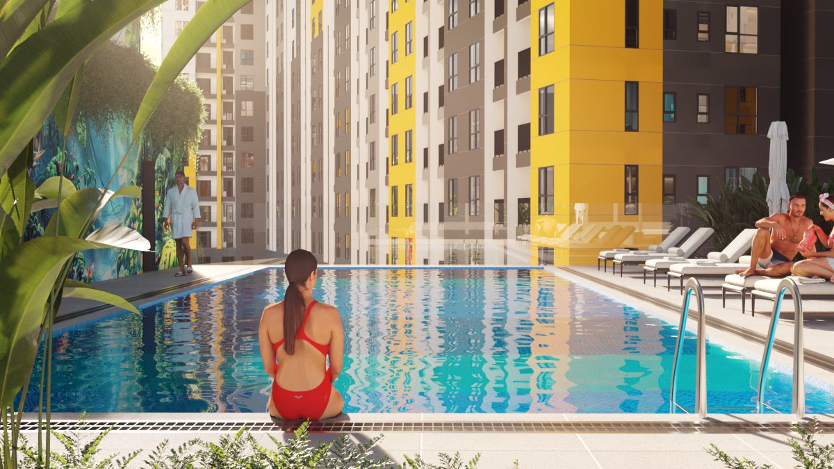 Tiện ích công viên cây xanh thoáng đãng tại Bcons City